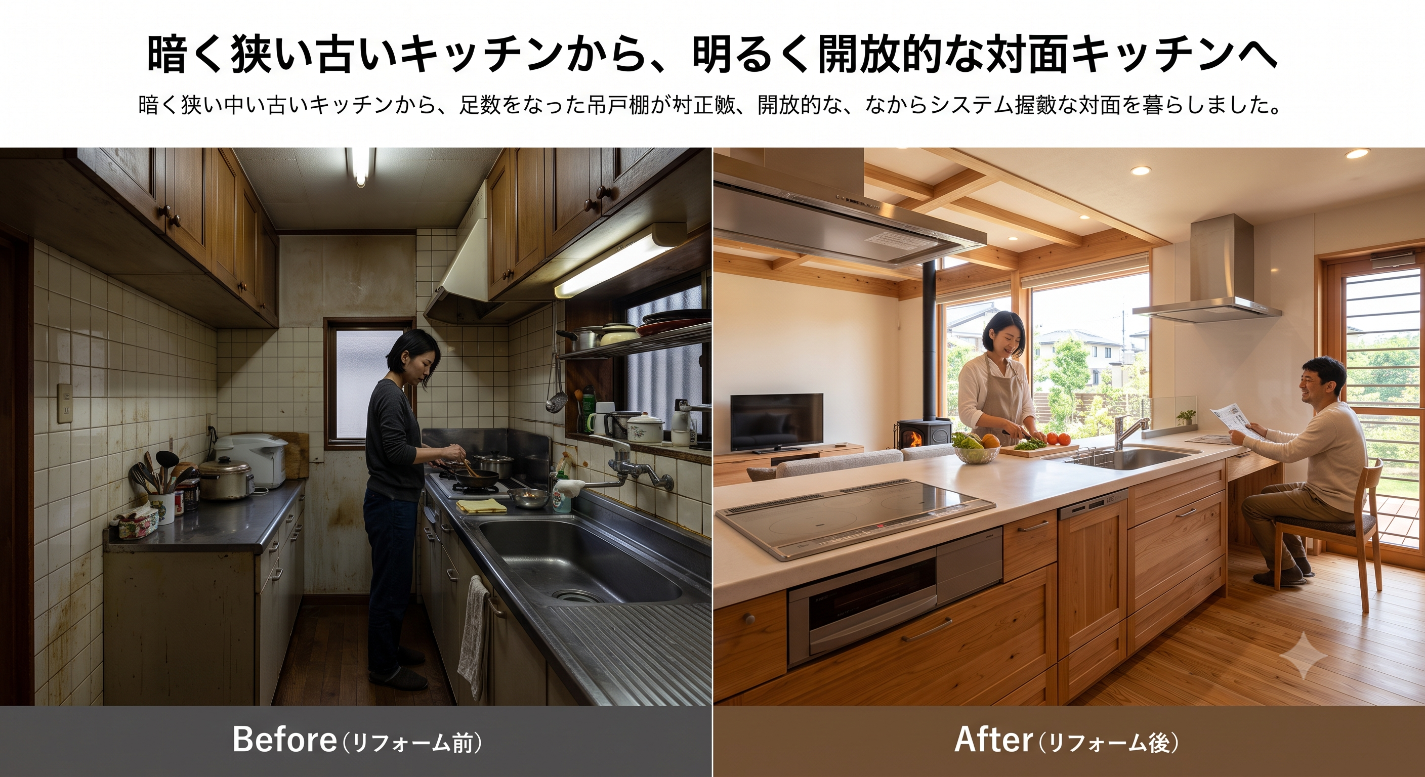 キッチンのビフォーアフター
