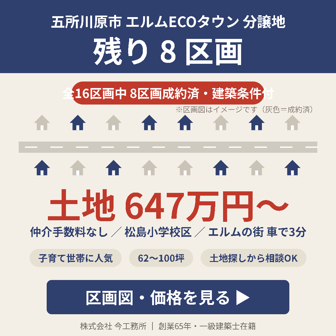 エルムECOタウン 残り8区画！土地647万円〜｜五所川原市の分譲地
