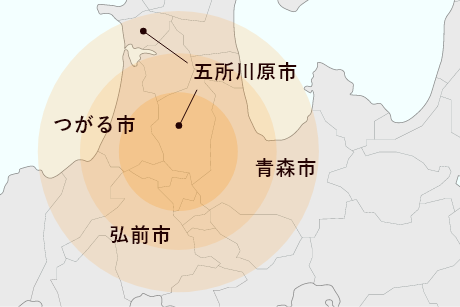 施工対応エリア　地図　イラスト