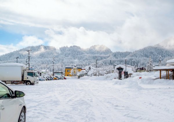 五所川原　雪景色　写真