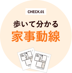 CHECK01 歩いて分かる家事動線